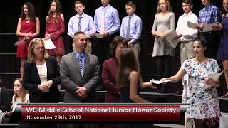 2017-11-29 Middle School National Junior Honor Society Induction