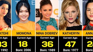 Age Comparison of Famous Canadian Actress 2025 ||