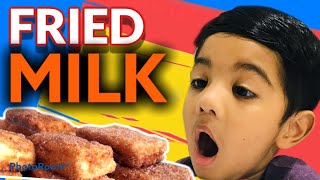 How to make Fried milk  | வறுத்த பால் செய்முறை | eggless | for kids