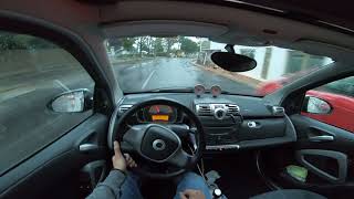 Smart Fortwo 451 CDi Diesel Pov Drive GoPro Rainy