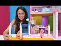 Barbie Dream House. Sevcan ve Barbie, Steffie için hareket sensörlü ışık yaptırıyor. Barbie oyunları