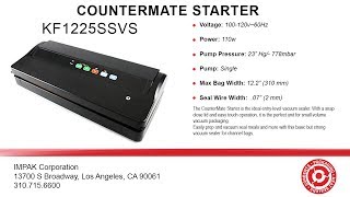 CounterMate Starter Vacuum Sealer - KF1225SSVS