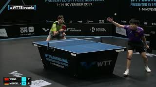 Wang Chuqin vs Steffen Mengel | WTT Contender Laško 2021 | MS | R16