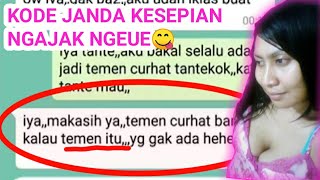 KODE TANTE JANDA KESEPIAN !!😋 NGAJAK WIKWIK NGEUE 18+