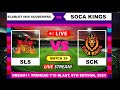 Scarlet Ibis Scorchers vs Soca Kings T10 Live Cricket | English Commentary