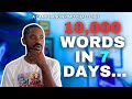 10,000 Words In 7 DAYS Challenge🔎✍🏿 writing vlog