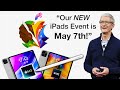 BREAKING NEWS! iPad Pro M3 & iPad Air M2 Apple EVENT May 2024!