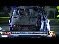 Body found inside flaming car in Blue Ash