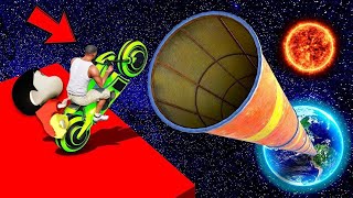 GTA 5 !! SHINCHAN & FRANKLIN A ROAD TO SPACE GOING WITH NEW FLYING SUPER CAR IN GTA 5 TAMIL