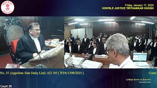 17 January 2025 | Court No. 35 | Live Streaming of the Court proceedings.