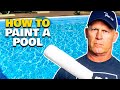 How To Paint A Pool.  Painting Pools With Chlorinated Rubber Pool Paint.