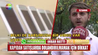 Kapıdan satışlarda dolandırılmamak için dikkat