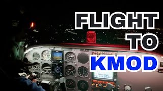 FLYING to MODESTO in a CESSNA 172 SKYHAWK Like a Pro