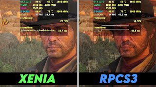 Playstation vs Xbox Emulator (Xenia vs RPCS3) - Red Dead Redemption - FPS Comparison (2020)