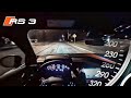 2022 AUDI RS3 NIGHT DRIVE POV - AWE EXHAUST - LAUNCH CONTROL!