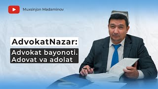 Video Advokat bayonoti. Adovat va adolat (1-qism)