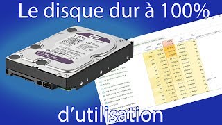 Disque dur à 100% d'utilisation, la solution