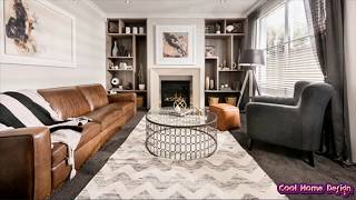 Gray Brown Living Room