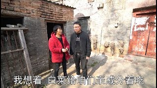 小光从对象家拉一车白菜，妈妈想把白菜分给亲戚们吃，小光啥态度