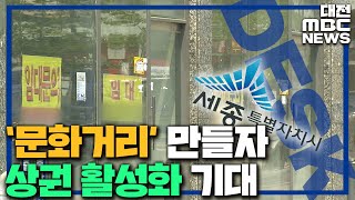 문화거리 조성해 세종 상권 활성화 시도/대전MBC