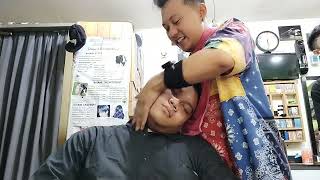 plong Banget Leher di kretek Mantep Kata bang ijal plus Head massage ,bikin rilexsasi guys