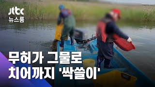 무허가 그물로 치어까지 '싹쓸이'…물속 전기충격도 / JTBC 뉴스룸