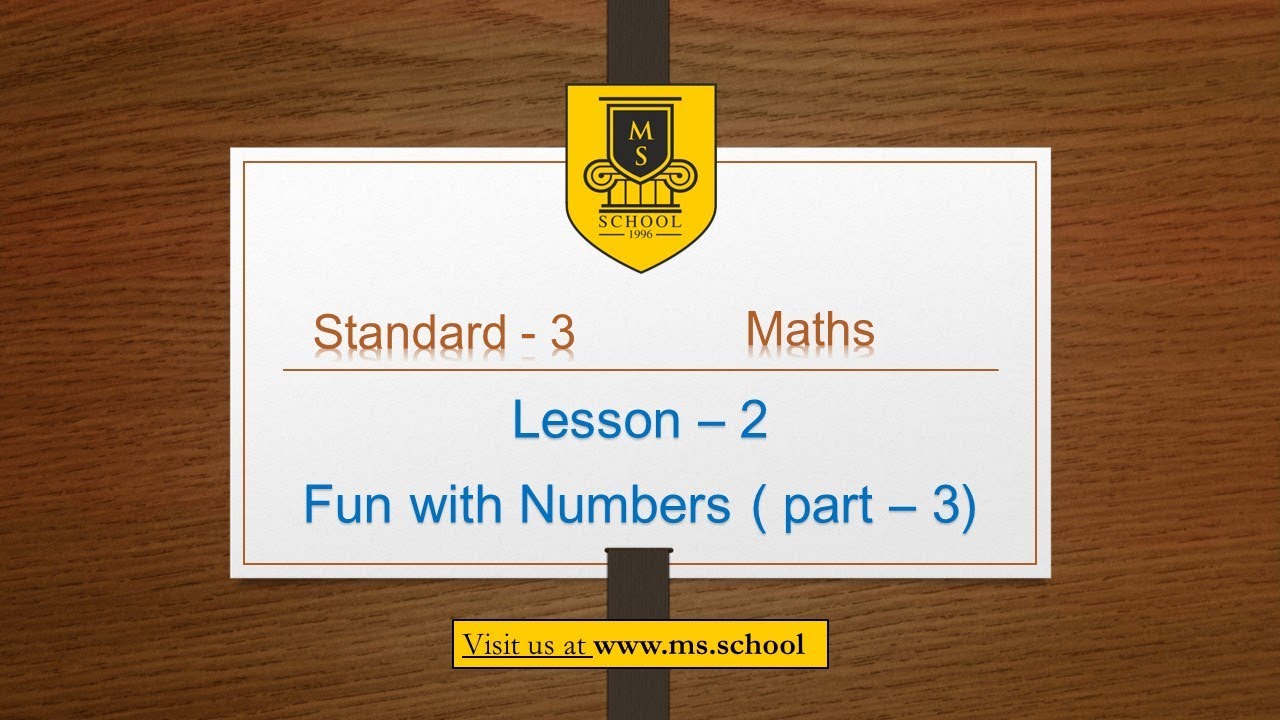 Std 3 Maths Ch 2(Part 3) English Medium - YouTube