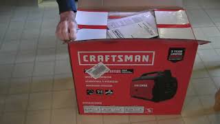 Craftsman 3000i Inverter Generator Unboxing