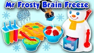 Mr Frosty Ice Crunchy Maker! Kids get brain Freeze toy review