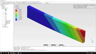 PrePoMax (CalculiX FEA) - Tutorial 4 - Buckling of a beam