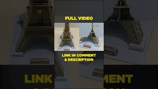 ASMR | EIFFEL TOWER (39 Pieces) | France | Paper | 3D Puzzle | Satisfying | DIY | Assemble #Shorts
