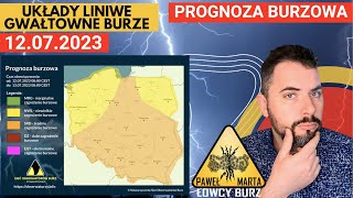 Możliwe silne burze i układ liniowy w środę. Niebezpieczna sytuacja. | Prognoza burzowa. Łowcy burz