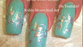 3 Nail Art Tutorials | DIY Easy Winter Nail Design | Mint and Silver Frozen Nails