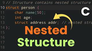 Nested Structure in C Programming Language Tutorial