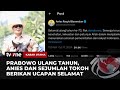 Anies Ucapkan Ulang Tahun ke Prabowo di Media Sosial | Kabar Utama tvOne