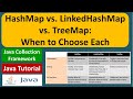 HashMap vs. LinkedHashMap vs. TreeMap: When to Choose Each | Java Collection Framework