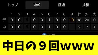 【お米】中日ドラゴンズ　９回に１０失点ｗｗｗ【2chなんj反応】