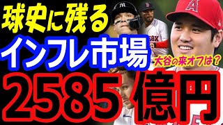 来オフの大谷翔平の年俸は？球史に残るインフレのFA市場。総額2585億円で1位はMVPアーロンジャッジの468億円