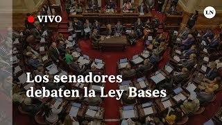 EN VIVO | Los senadores continúan el debate en Comisiones por la Ley Bases