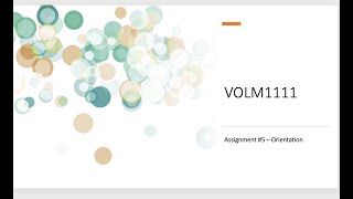 Orientation Assignment