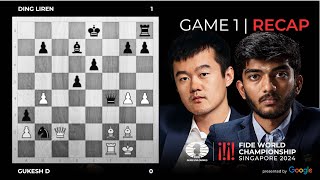 Game 1: Gukesh D 0-1 Ding Liren | Game Analysis by GM David Howell \u0026 IM Jovanka Houska