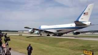 President Obama Leaving Chattanooga