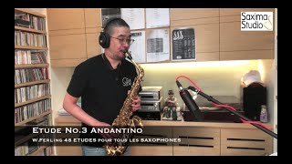 〈 Etude No.3 〉from 48 ETUDES / W.Ferling / Saxophone Classique 🎻