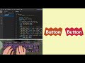 ASMR Programming - Slanted Wavy Button with Cool Hover Effect using Html CSS - No Talking