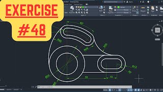 AutoCAD 2D Basic Drawing and Drafting Practice for Beginners #48