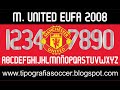 Tipografía Manchester United 2007-2008 FREE DOWNLOAD