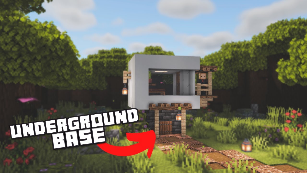 Minecraft Underground Bunker House Tutorial Youtube
