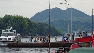 夕方5時過ぎの土生港　平成28年7月25日