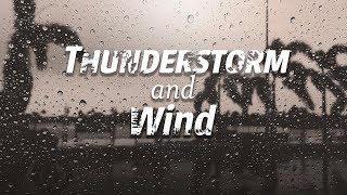 ⛈⚡Windy Thunderstorm sounds for sleeping| Black Screen| rain sounds for sleeping