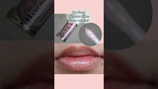 How 4 shades of Too Faced Hangover pillow balms look like on my lips